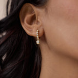 Luster Diamond Hoops