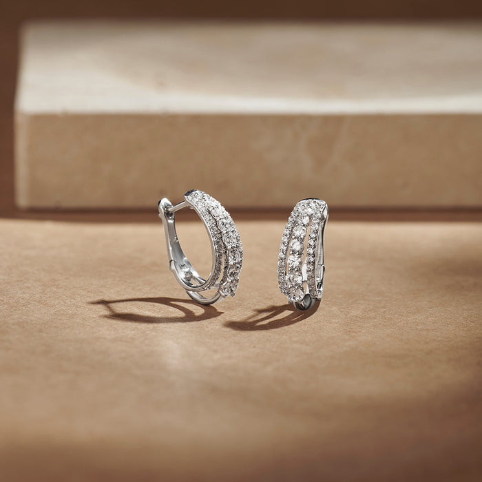 Timeless Diamond Hoops