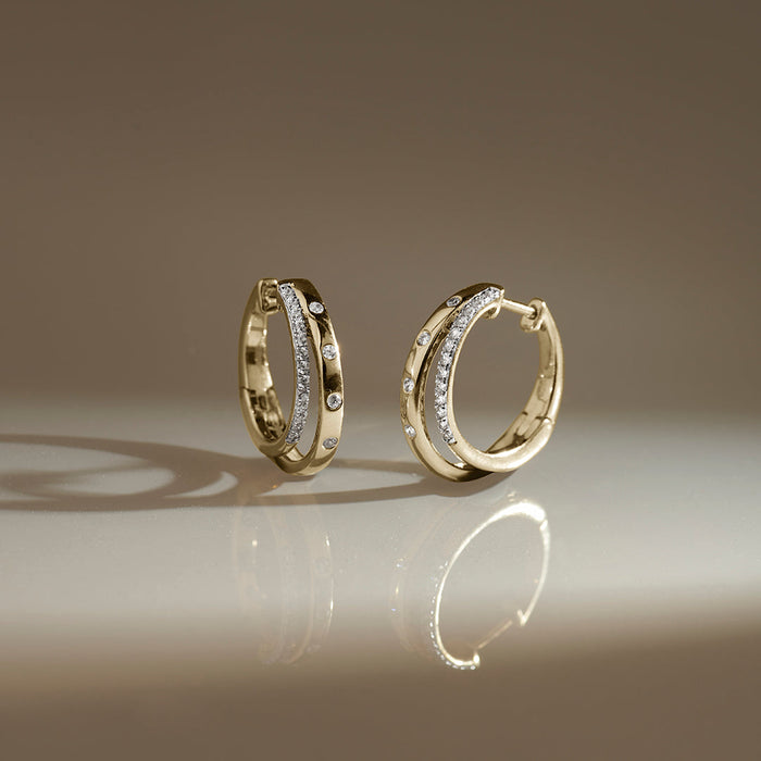 Dual Radiance Diamond Hoops