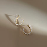 Glide Arc Diamond Studs