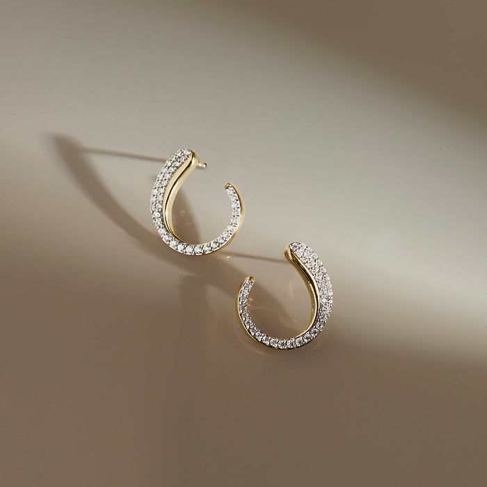 Glide Arc Diamond Studs