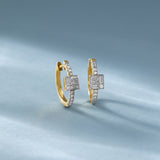 Diamond Dew Cluster Hoops