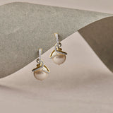Pearl Twist Drop Earrings