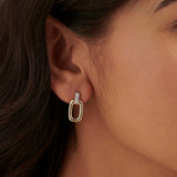 Bold Link Drop Earrings