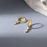 Multi Shape Drop Diamond Hoops