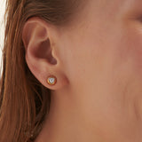 Dome Small Solitaire Earrings