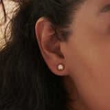 Dome Small Solitaire Earrings