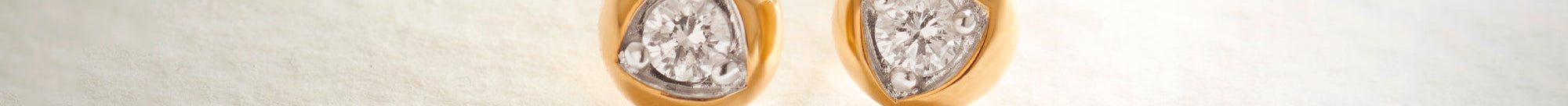 Dome Small Solitaire Earrings