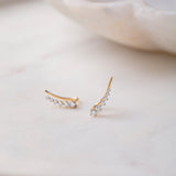 Stylish Diamond Climber Earrings