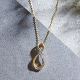 Vertical Infinity Diamond Necklace
