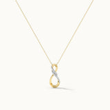 Vertical Infinity Diamond Necklace