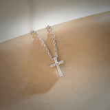 Small Cross Diamond Necklace
