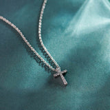 Small Cross Diamond Necklace