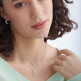 Small Cross Diamond Necklace