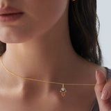 Hamsa Hand Diamond Necklace