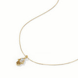 Hamsa Hand Diamond Necklace