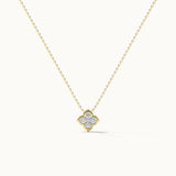 Floral Cluster Diamond Necklace