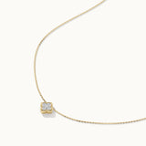 Floral Cluster Diamond Necklace