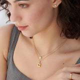 Floral Cluster Diamond Necklace
