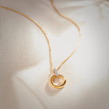 Twisted Loop Diamond Necklace