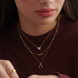 Twisted Loop Diamond Necklace