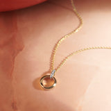 Twisted Loop Diamond Necklace