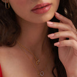 Interlocked Diamond Necklace