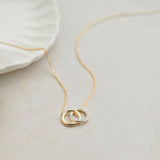 Interlocked Diamond Necklace