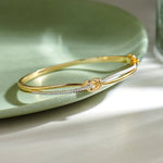 Celtic Diamond Knot Bracelet, 14K Solid Gold, 1/3 ct Lab Grown Diamond-8