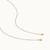 Bow Diamond Necklace, 14K Gold Vermeil, 1/5 ct Lab Grown Diamond-8