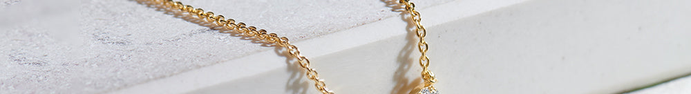 Bow Diamond Necklace, 14K Gold Vermeil, 1/5 ct Lab Grown Diamond-1