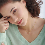 Twisted Diamond Necklace, 14K Gold Vermeil, 1/2 ct Lab Grown Diamond-5