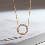 Twisted Diamond Necklace, 14K Gold Vermeil, 1/2 ct Lab Grown Diamond-6