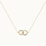 Interlocked Circle Diamond Necklace