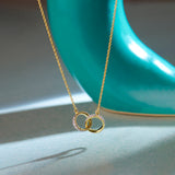 Interlocked Circle Diamond Necklace
