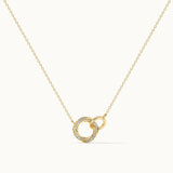Twisted Interlocked Diamond Necklace