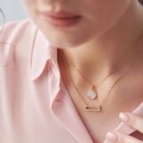 Paperclip Diamond Necklace