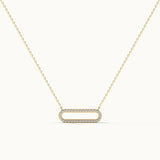 Paperclip Diamond Necklace