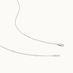 Rectangle Cluster Diamond Necklace, Sterling Silver, 1/2 ct Lab Grown Diamond-8