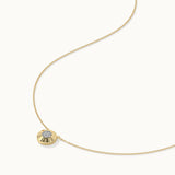 Disc Cluster Diamond Necklace