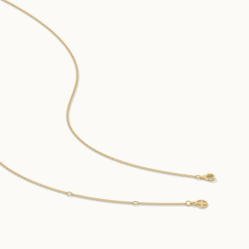 Interlinked Diamond Necklace, 14K Gold Vermeil, 1/20 ct Lab Grown Diamond-8