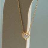 Rope Heart Diamond Necklace