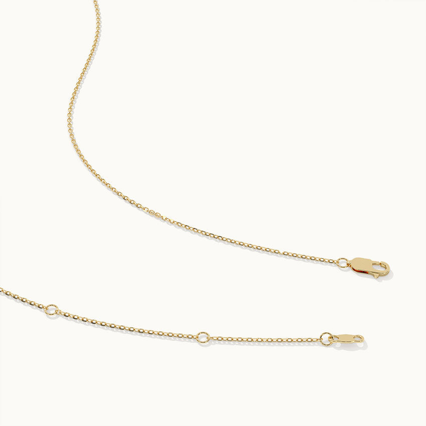 Hollow Circle Diamond Necklace, 14K Gold Vermeil, 1/2 ct Lab Grown Diamond-7
