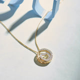 Infinity Diamond Heart Necklace