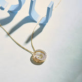 Infinity Diamond Heart Necklace