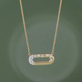 Bubbles Paperclip Necklace