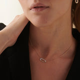 Bubbles Paperclip Necklace
