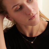 Textured Cluster Diamond Necklace