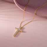 Divine Diamond Cross Necklace