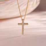 Divine Diamond Cross Necklace